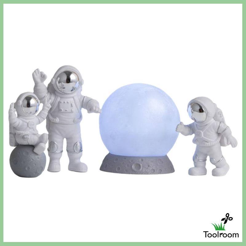 Mô Hình Phi Hành Gia Màu Vàng Kim Để Bàn Trang Trí Nhà Cửa DIY