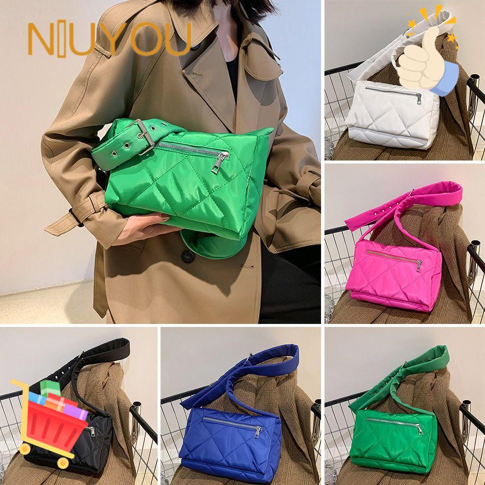 NIUYOU Túi Đeo Vai / Kẹp Nách Chất Liệu Cotton Gọn Nhẹ Cho Nữ