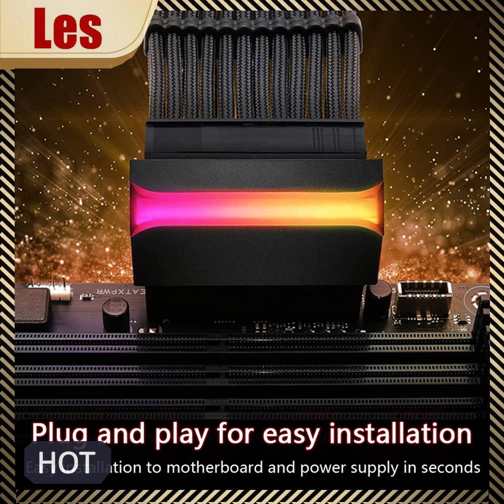 Bộ Chuyển Đổi Điện Áp Tecer 5V 3Pin ARGB Aura Sync ATX 24Pin Sang 90 Độ