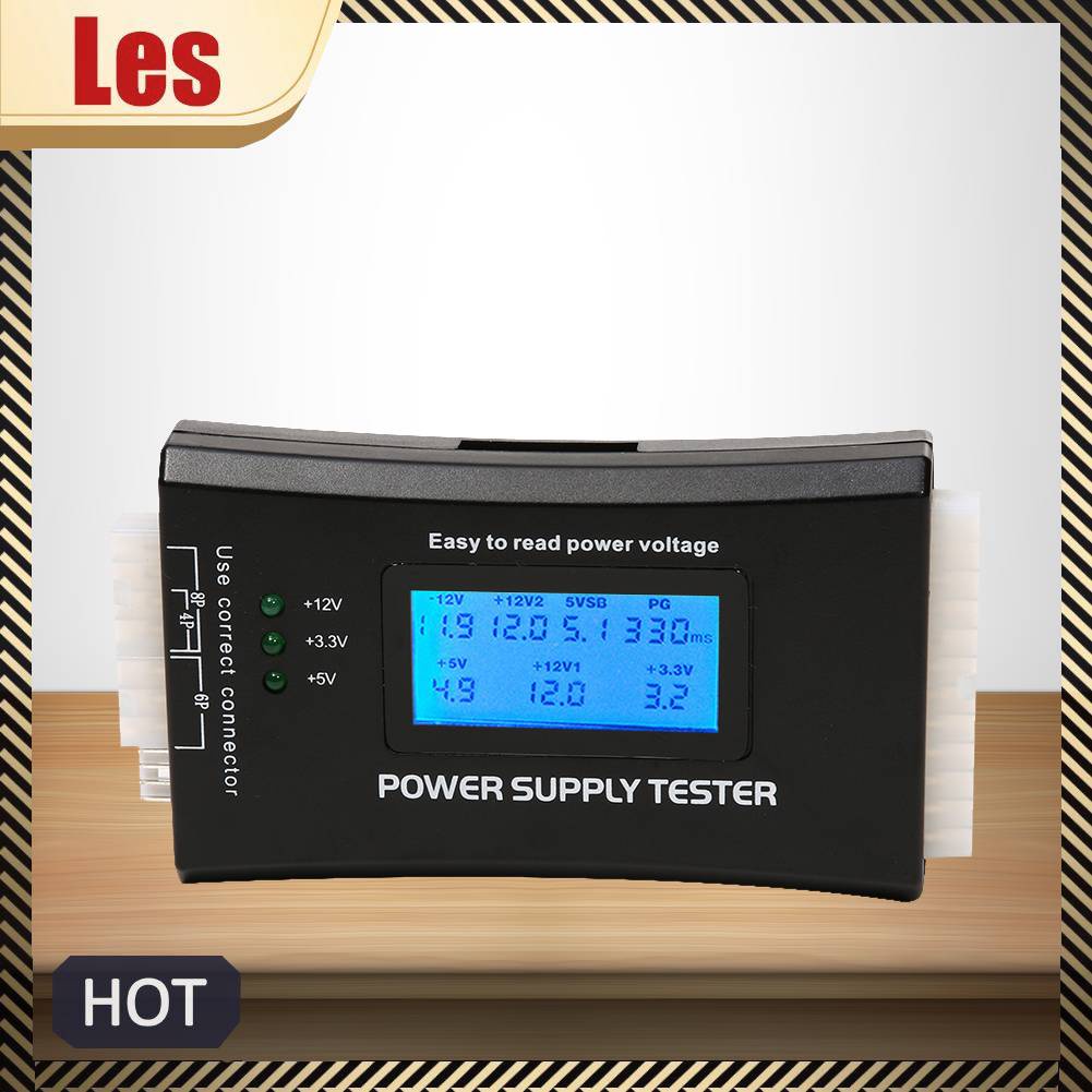 Dụng Cụ Kiểm Tra Nguồn Điện 20 / 24 Pin Với Màn Hình LCD Kỹ Thuật Số