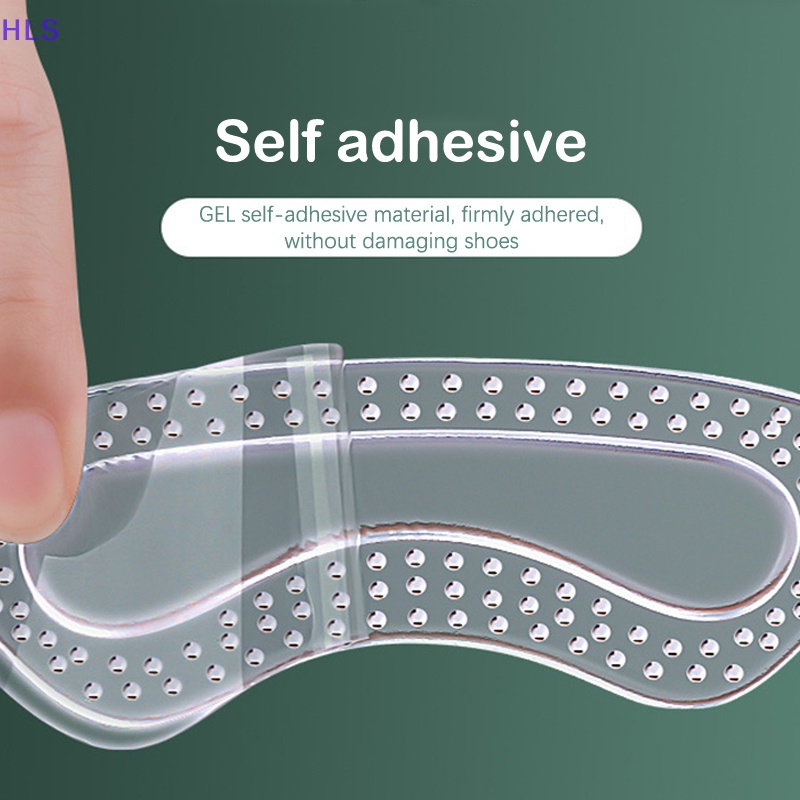 1 Cặp Đệm Silicone Dán Gót Chân Chống Trượt Cho Nam Nữ