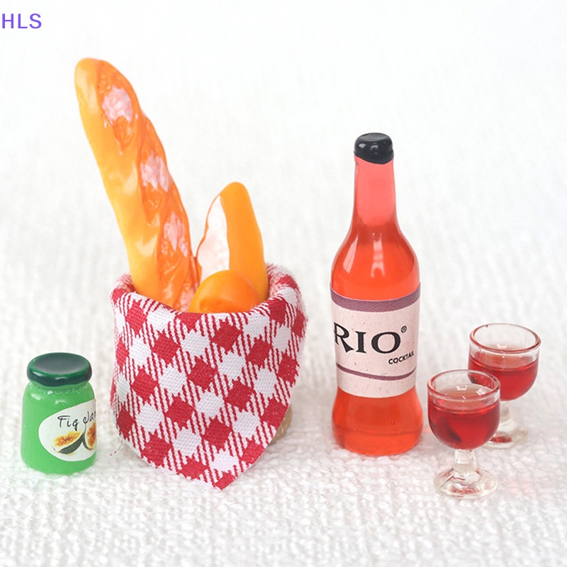 1 Bộ Giỏ Bánh Mì Đồ Chơi Mini Trang Trí Nhà Búp Bê