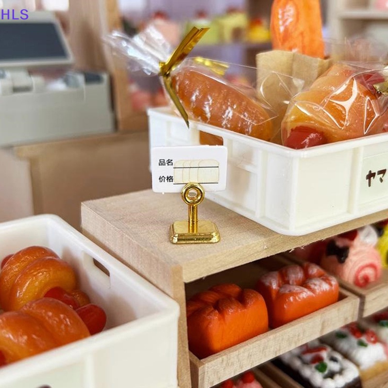 [HLS] Set 2 Khung Thẻ Trưng Bày Bánh Kẹo Tráng Miệng / Món Tráng Miệng Trang Trí Nhà Búp Bê Phong Cách Ngẫu Nhiên 1