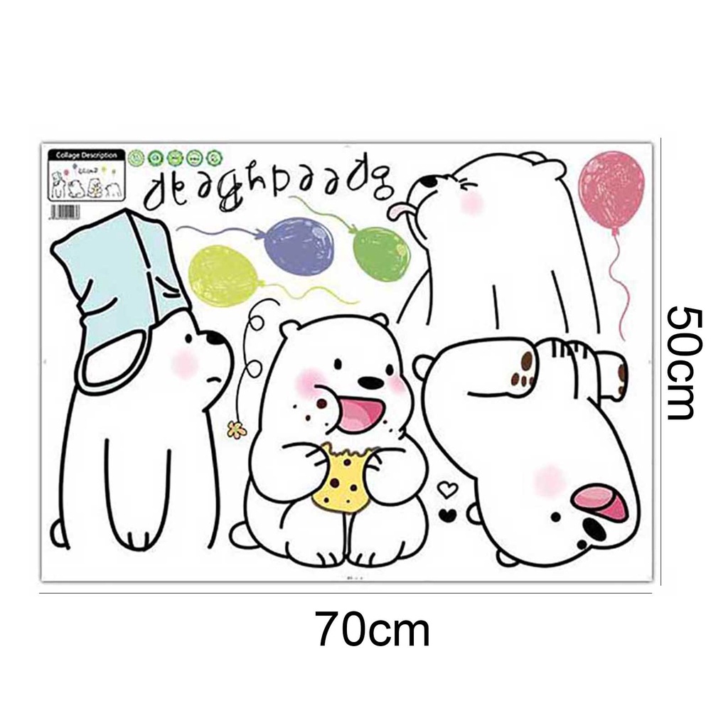 Miếng Dán Tường Tự Dính Có Thể Tháo Rời Trang Trí Nhà Cửa