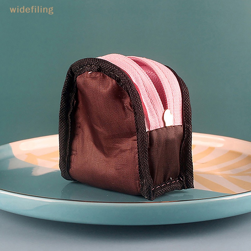 Ví Da PU Mini Màu Trơn Có Khóa Kéo Dùng Đựng Tiền Xu Dành Cho Nữ