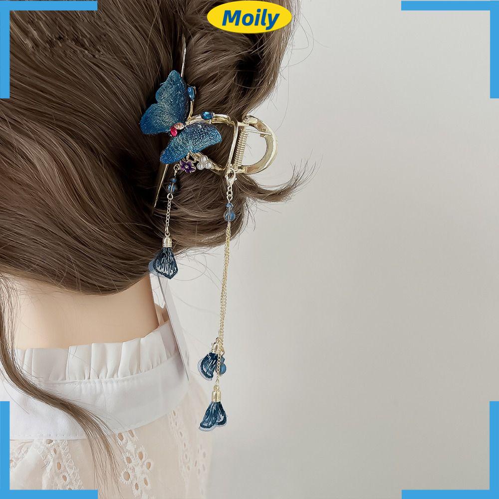MOILYVN Kẹp Tóc Càng Cua / Cá Mập Thiết Kế Mới Thời Trang Theo Phong Cách Hàn Quốc Cho