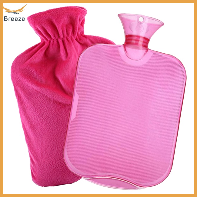Túi Chườm Nước Nóng 2000ml Chống Rò Rỉ Chống Nổ Kèm Vỏ Bọc Tiện Dụng