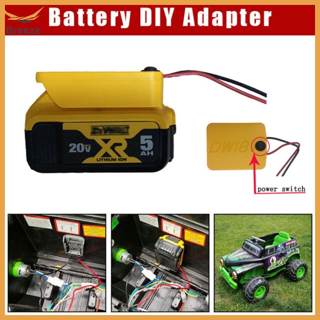 Bộ Chuyển Đổi Pin Li-ion 12AWG Tương Thích Với Dewalt DCB Series 14.4v 18v 20v