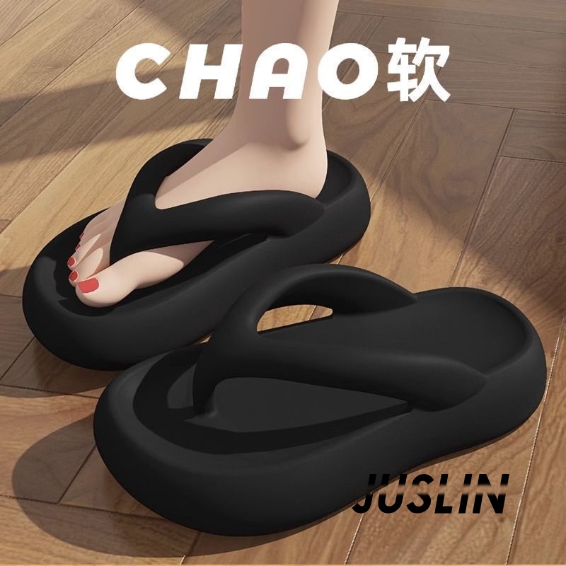 JUSLIN dép dép nữ sandal nữ dép bánh mì nữ dép bánh mì nữ 2023 NEW 062109