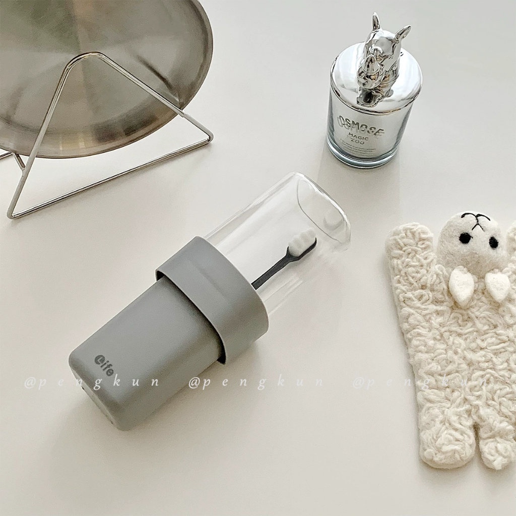 Cốc Đánh Răng Có Nắp Đậy Thiết Kế Đơn Giản Tiện Dụng Mang Theo Du Lịch