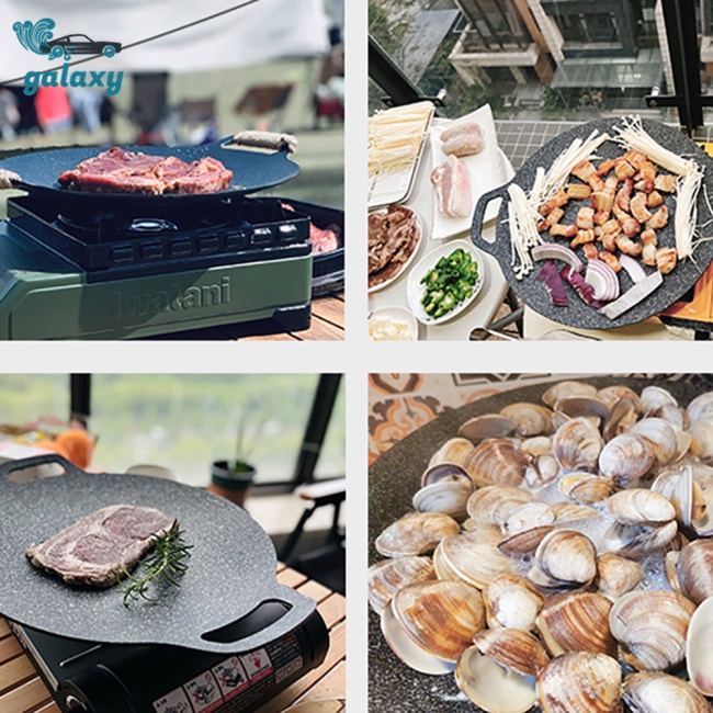 Galaxy Chảo Nướng Tròn Dày Dặn Tiện Dụng Khi Đi Cắm Trại