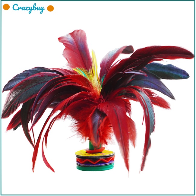 Cr Set 3 Lông Vũ Nhiều Màu 20cm Phong Cách Trung Hoa