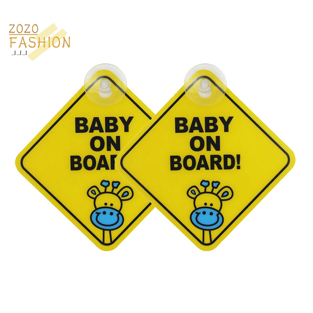 Miếng Dán Cảnh Báo Có Giác Hút Chống Nước Cho Xe Hơi