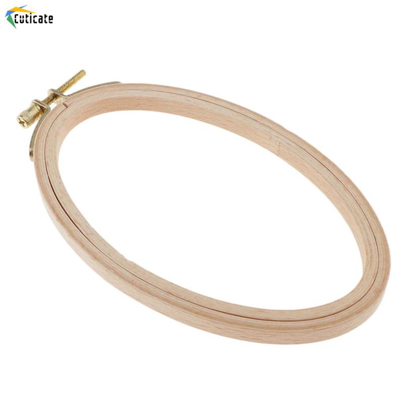Khung Thêu Thủ Công Bằng Gỗ Tròn 16cm 13.7cm