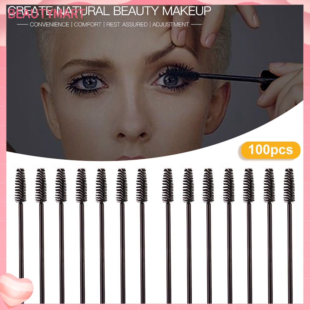 Set 100 Cọ Chuốt Lông Mi Thiết Kế Xoắn Ốc Dùng Một Lần