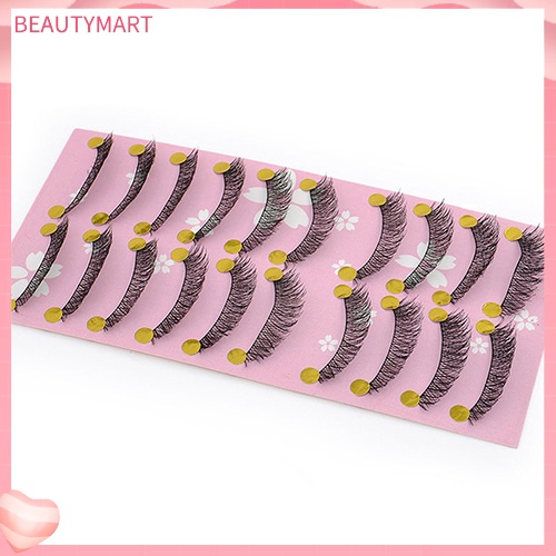 Bộ 10 Cặp Lông Mi Giả Dày Tự Nhiên Trang Điểm Xinh Đẹp