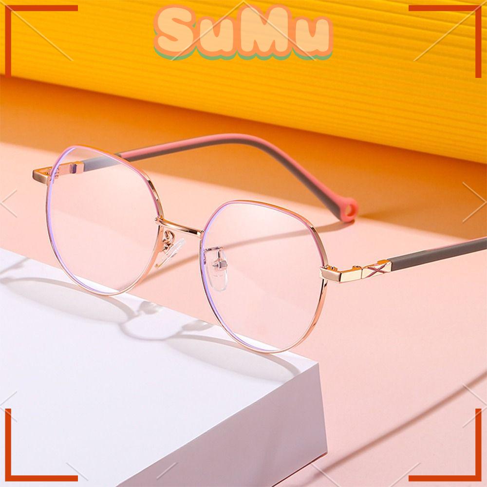 Mắt Kính Gọng Kim Loại Siêu Nhẹ Chống Ánh Sáng Xanh Chống Ánh Sáng Xanh Thoải Mái Cho Bé Trai Và Bé Gái