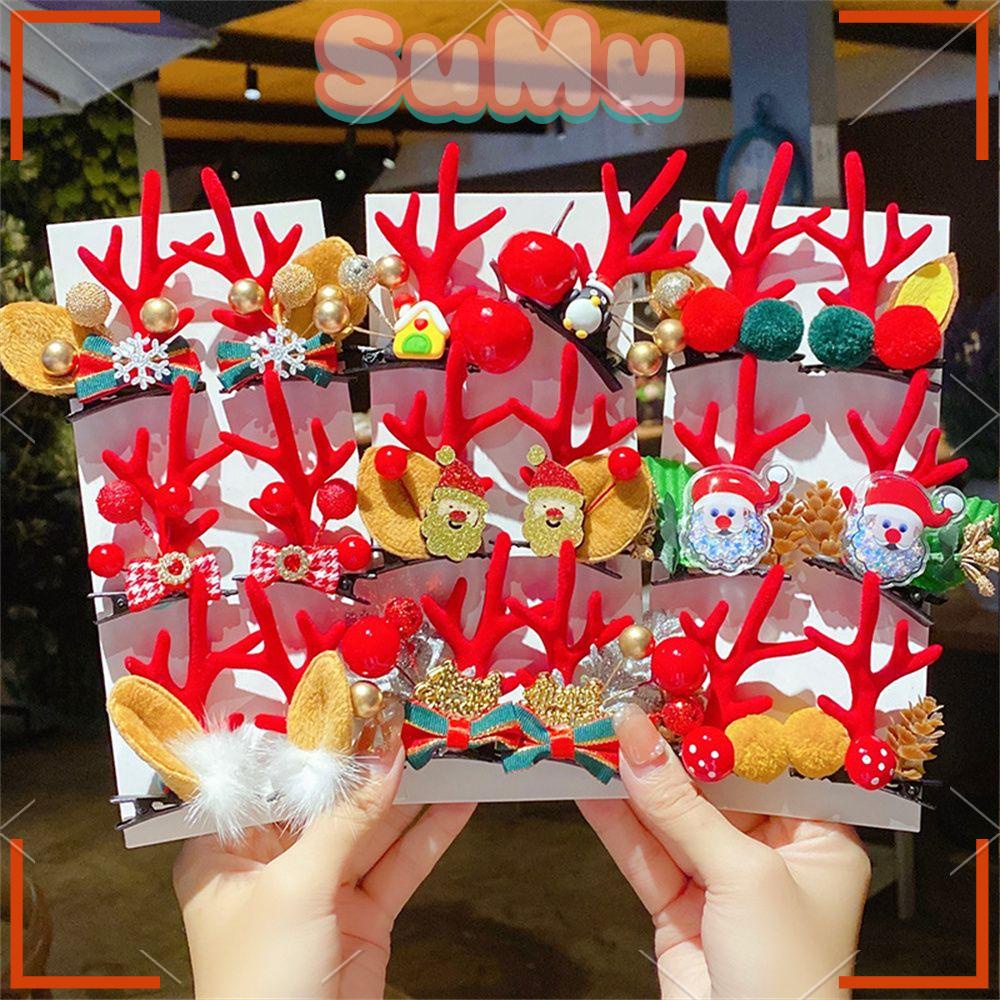 SUMU Set 2 Kẹp Tóc Hình Sừng Hươu Xinh Xắn Cho Nữ