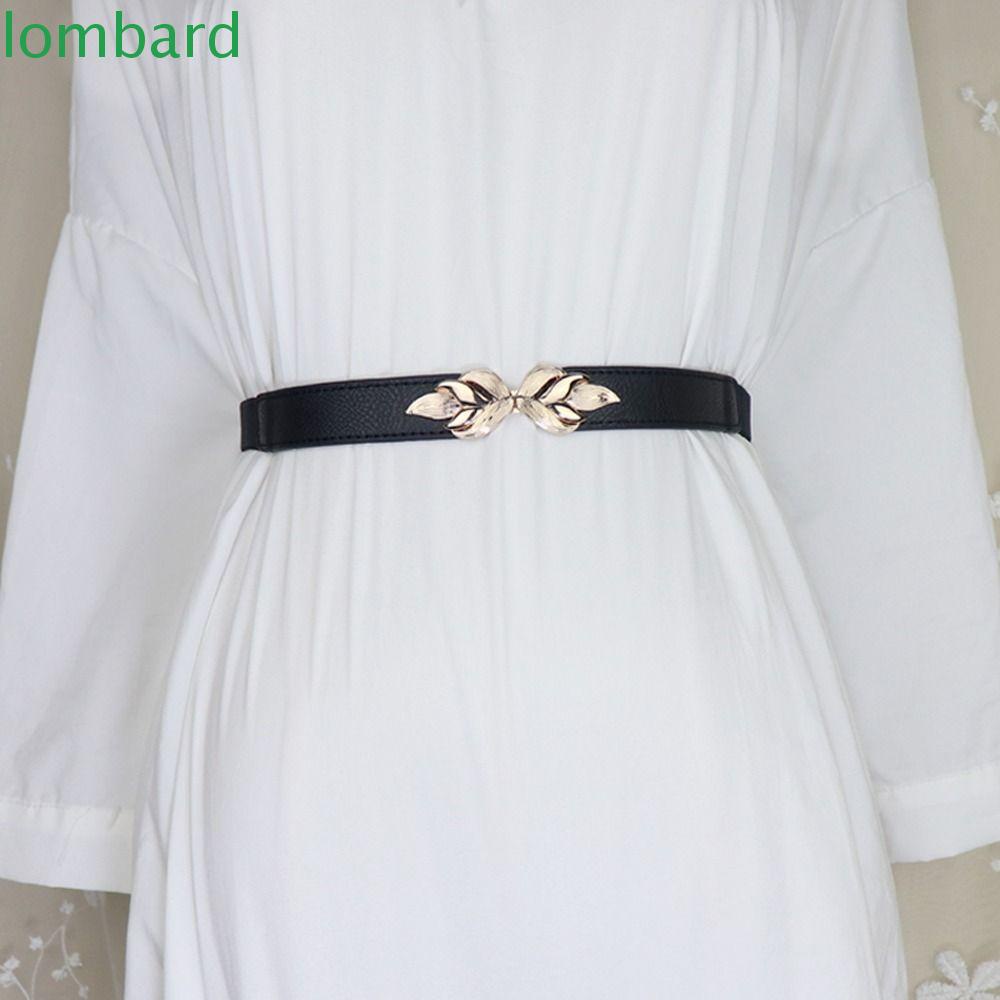 LOMBARD Thắt Lưng Khóa Kim Loại Hình Đôi Cánh Thời Trang Cho Nữ