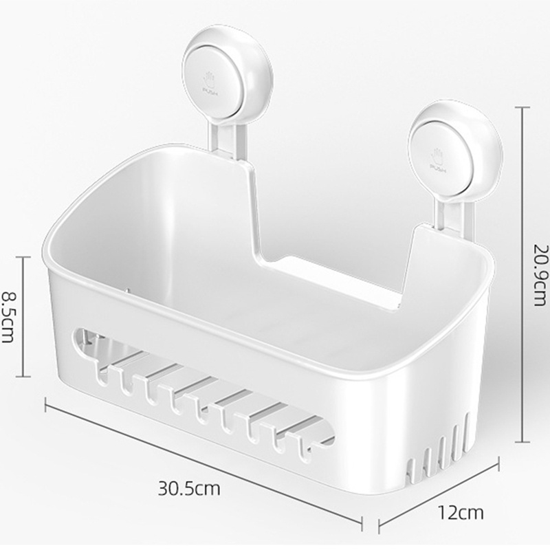 Giá Đỡ Gia Vị Gắn Tường Không Cần Khoan Tiện Dụng Cho Phòng Tắm