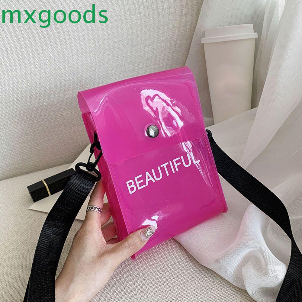 MXGOODS Túi Đeo Chéo Trong Suốt Đựng Điện Thoại Thời Trang Dành Cho Nữ