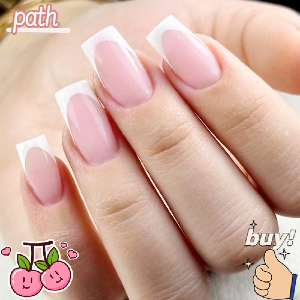 PATH Bộ 24 Móng Tay Giả Che Phủ Toàn Diện Gợn Sóng