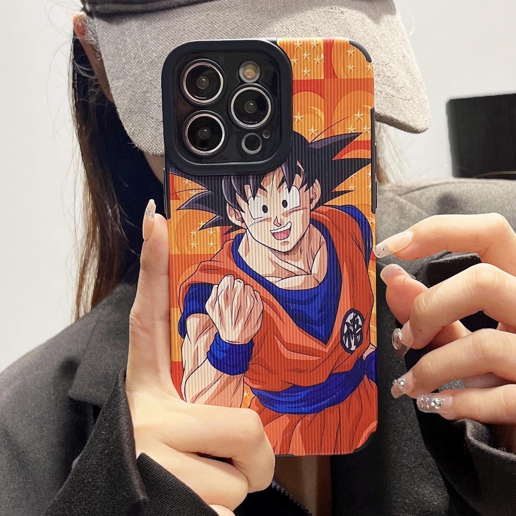 Ốp Điện Thoại Chống Sốc In Hoạt Hình Dragon Ball Bảo Vệ Ống Kính Cho iPhone 11 Pro Max 12 13promax 14 XS XSMAX 7P 8P