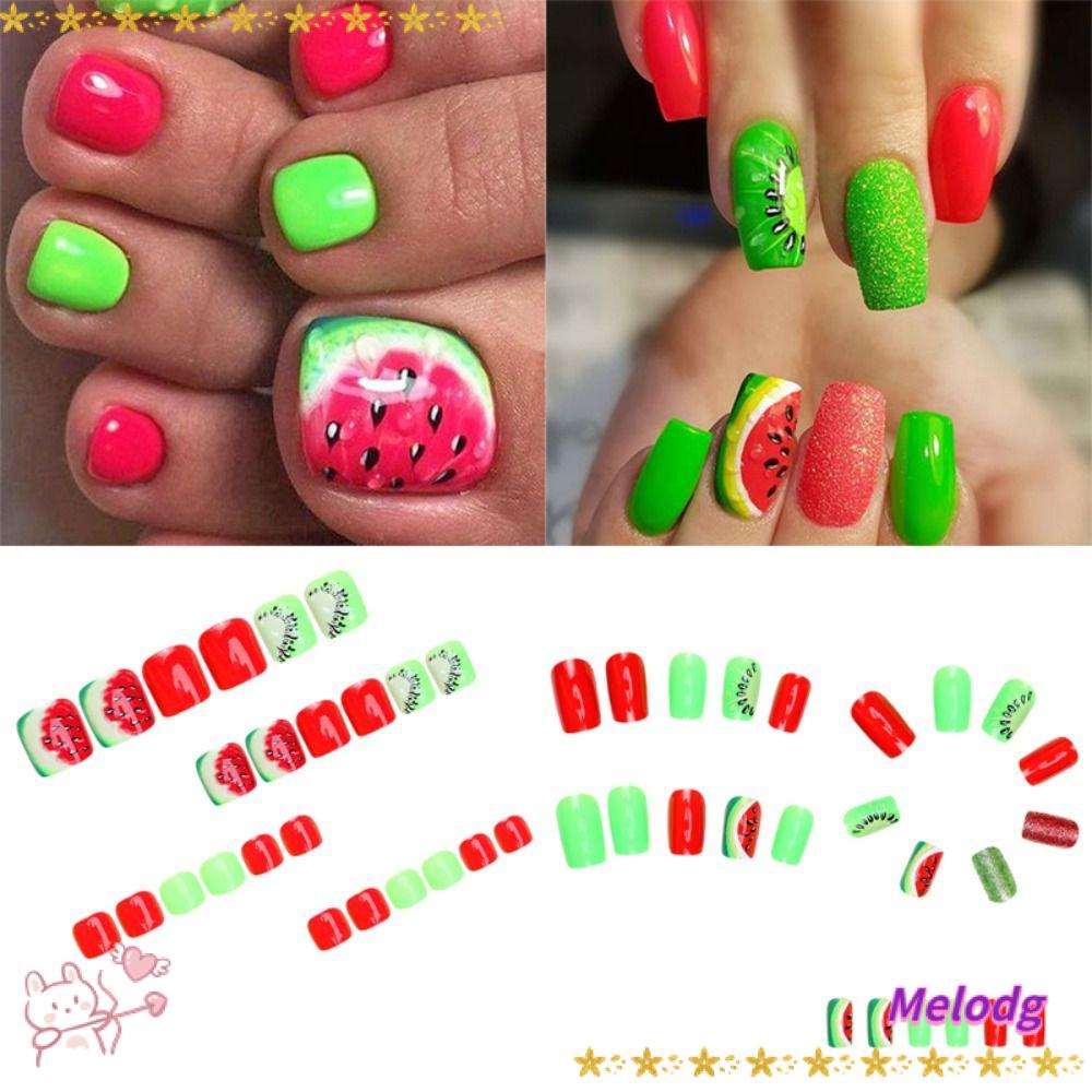 Móng Chân Giả Hình Vuông Che Phủ Toàn Diện Tháo Rời Được Thời Trang Cho Nữ