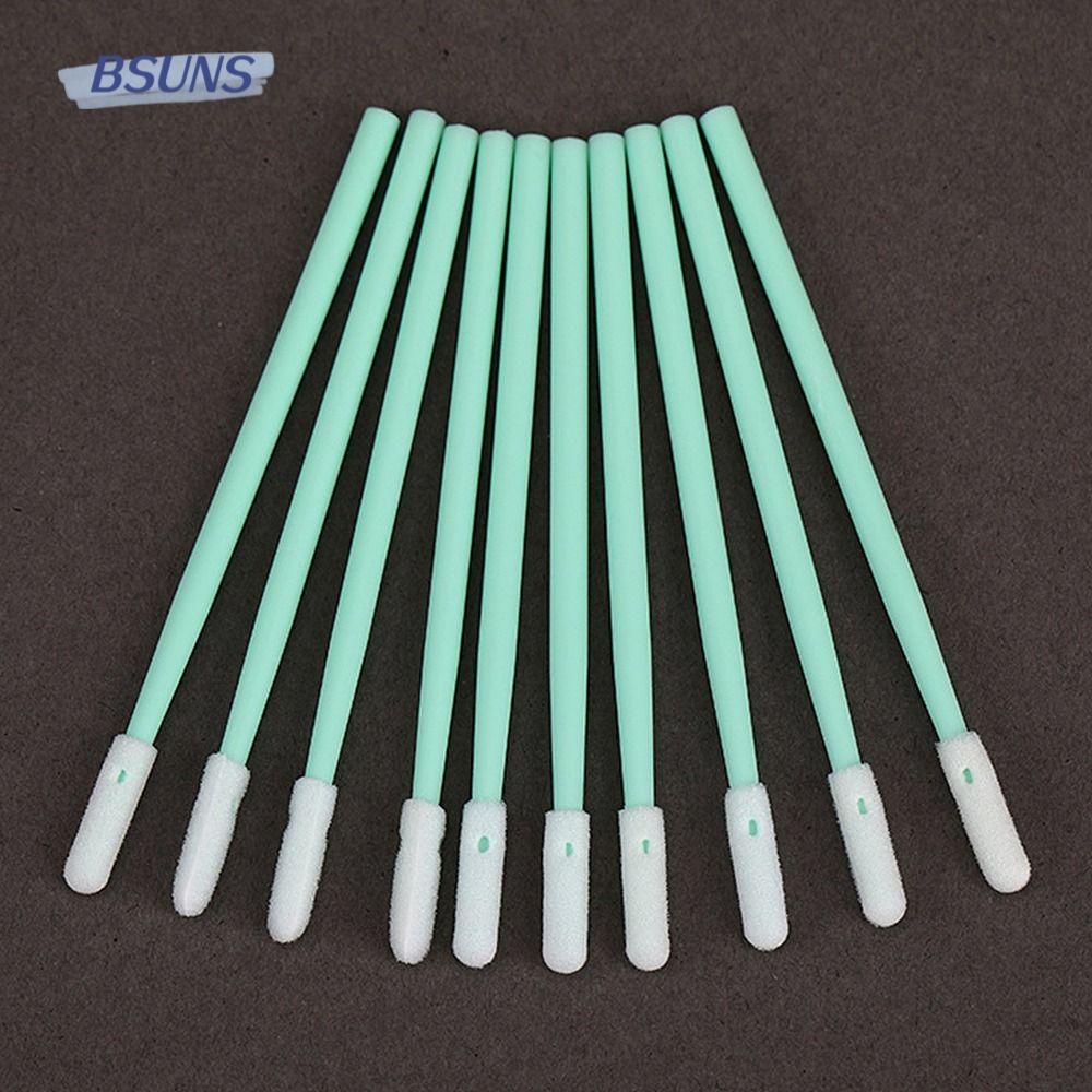 Bộ 200 Tăm Bông 2.75 &quot;Đầu Xốp Màu Xanh Lá 7cm Dùng Để Vệ Sinh Máy In Phun Mực Jet