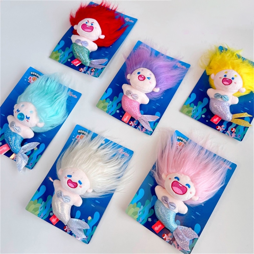 Búp Bê Nhồi Bông Cotton Kiểu Hoạt Hình Nàng Tiên Cá Dễ Thương Dùng Làm Quà Tặng