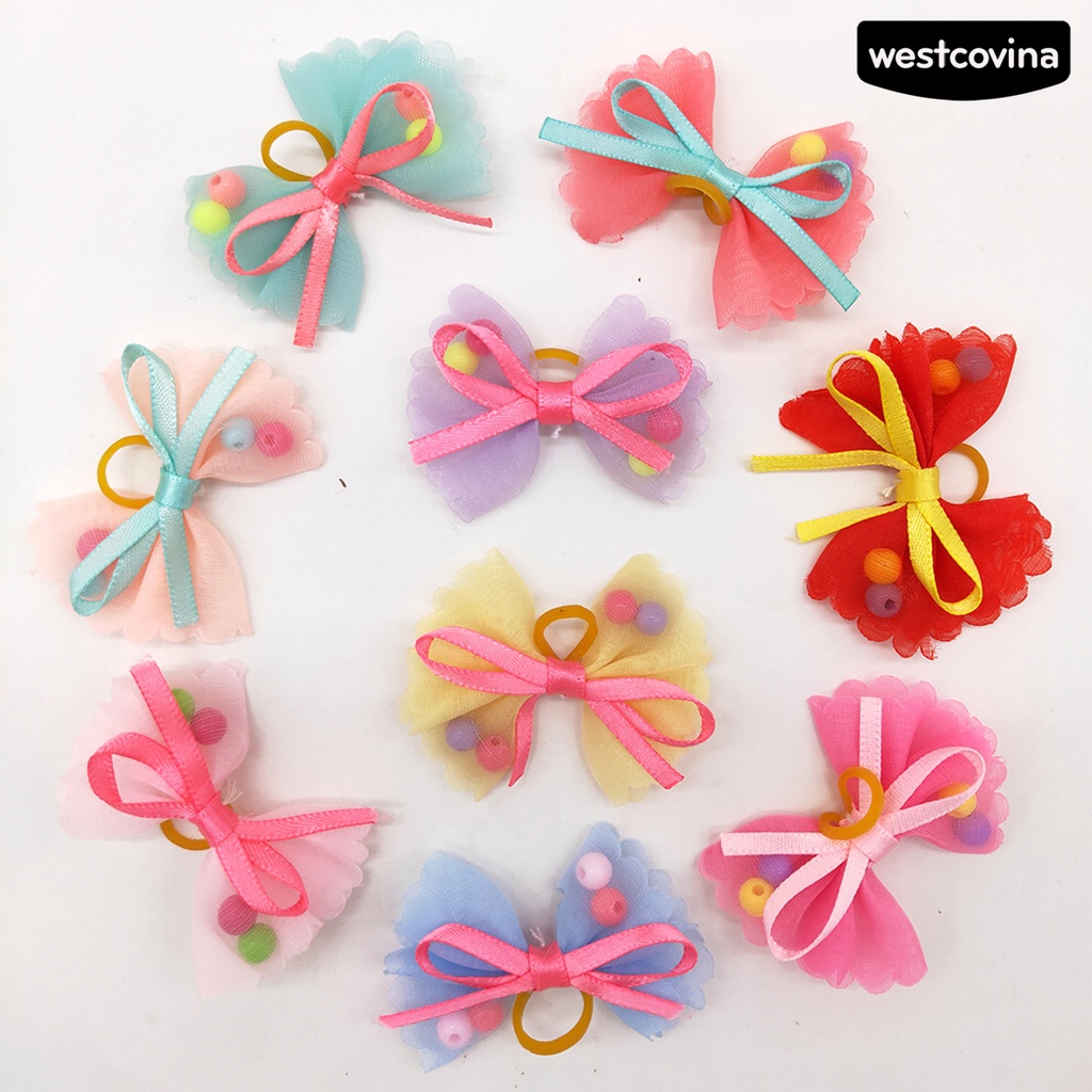 [COD]♞Set 10 Kẹp Nơ Xinh Xắn Dành Cho Thú Cưng