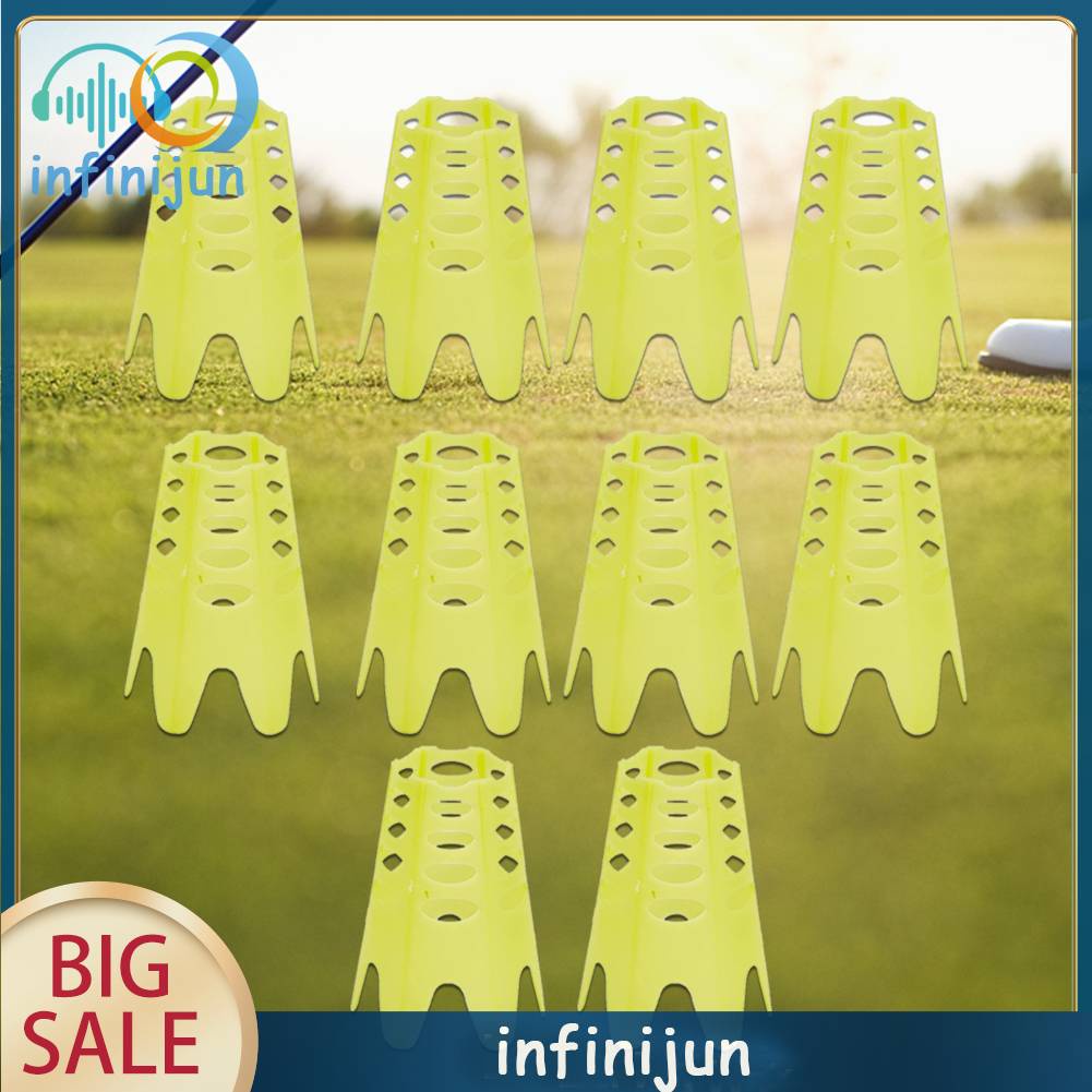 Set 10 Đinh Gắn Bóng Golf Có Thể Tái Sử Dụng