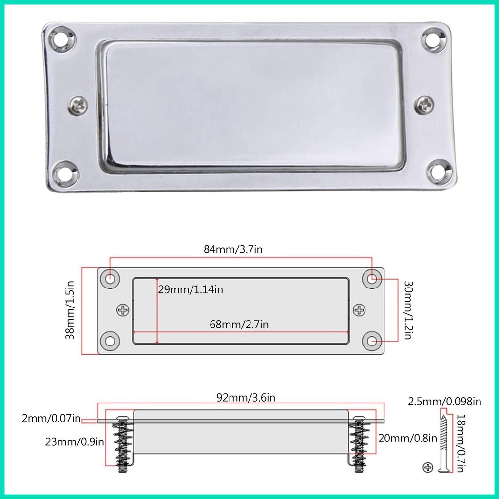 Bộ Humbucker Pickup Humbucker Mini Hai Lõi Cho Đàn Guitar Điện Kèm Ốc Vít Điều Chỉnh