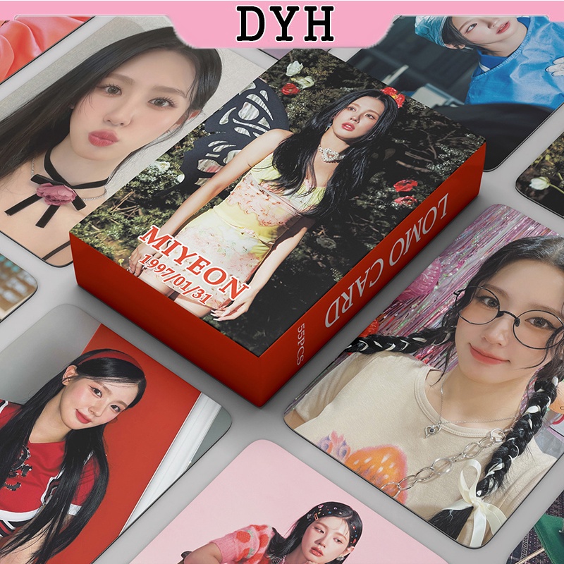 I-DLE MIYEON LOMO Card Set 55 Tấm Thẻ Ảnh Hình Nhóm Nhạc KPOP