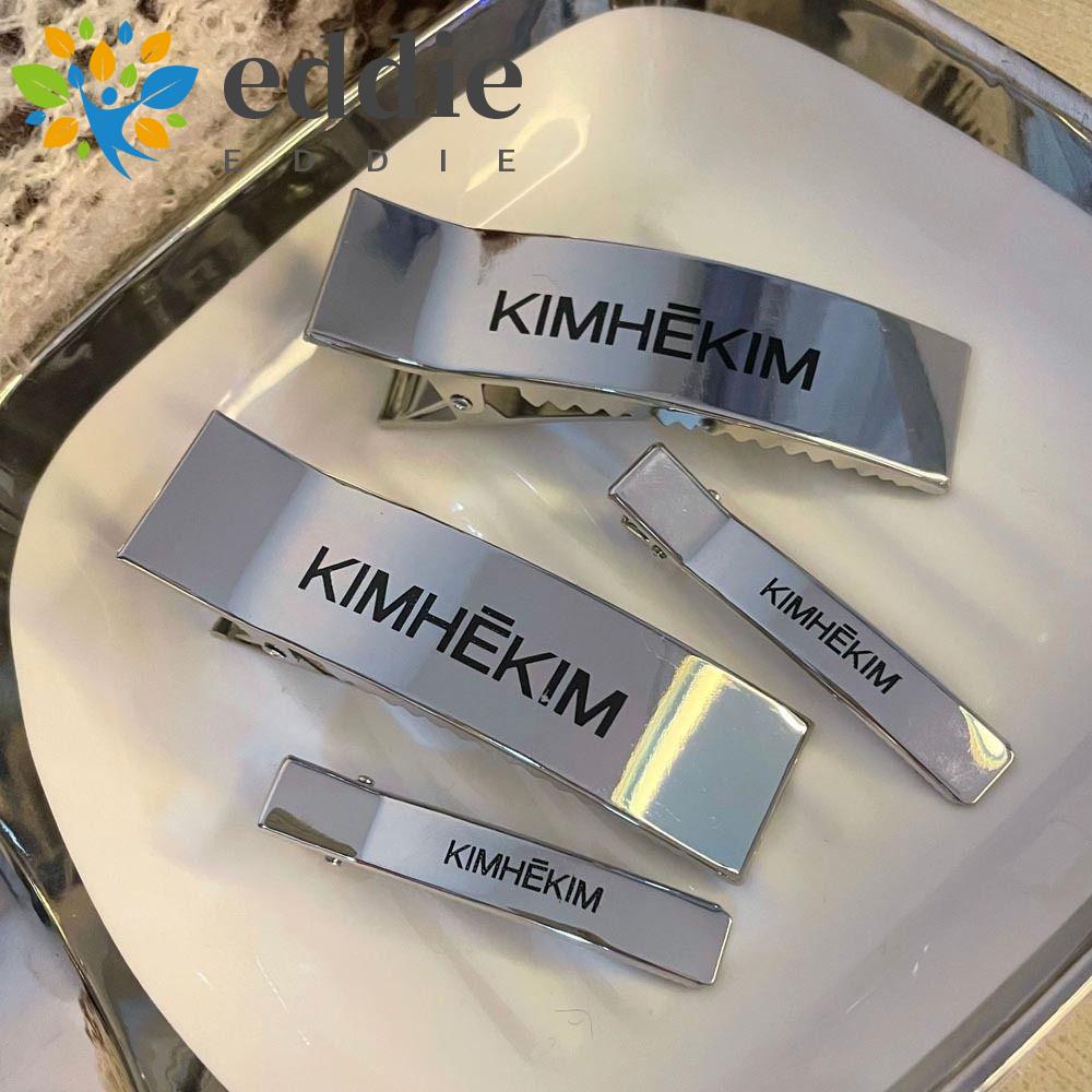 26EDIE Kẹp Tóc Hình Mỏ Vịt Màu Bạc Phong Cách Punk Hàn Quốc Ngọt Ngào Cho Nữ