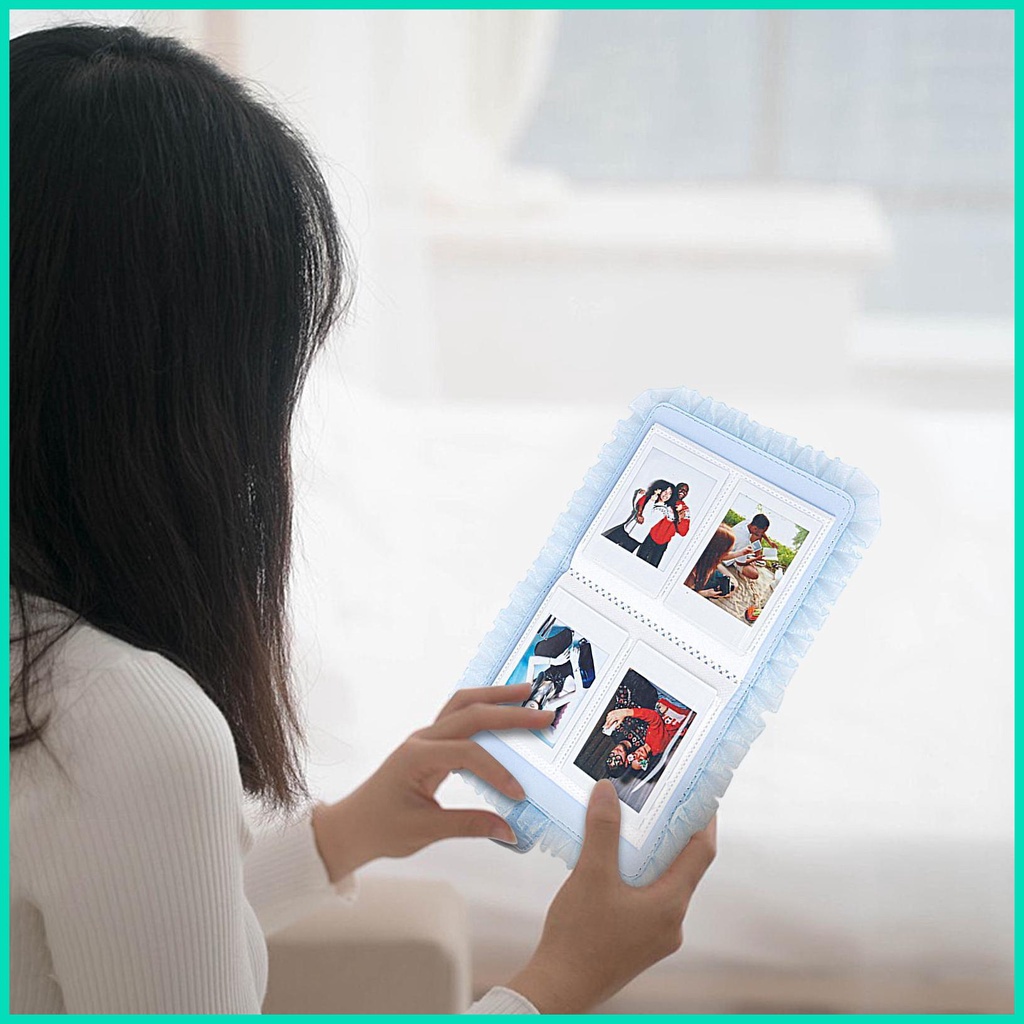 Album Ảnh Polaroid 64 Ngăn 3 Inch Mini Có Ren Dành Cho Polaroid Hjvn Hjvn