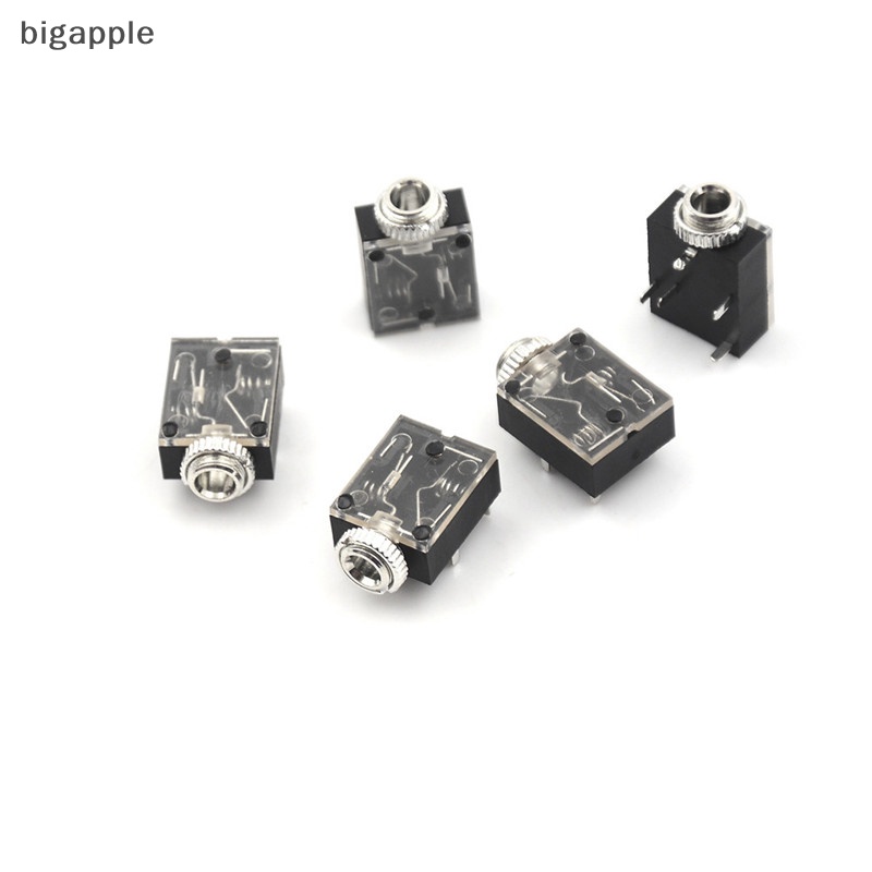 Set 5 Giắc Cắm Đơn 5 Chấu 3.5mm PCB Thay Thế Tiện Dụng Dành Cho Tai Nghe RDG