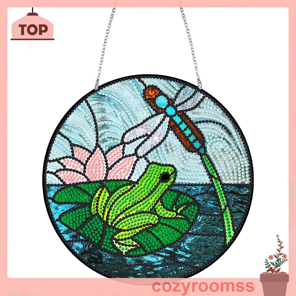 Bộ Tranh Đính Đá DIY Mặt Kính Giả Kim Cương Treo Tường Trang Trí Nhà Ở