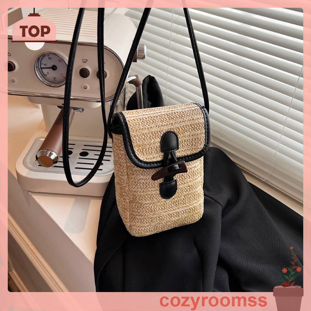 Túi Đeo Chéo Đan Lát Phong Cách Bohemian Thanh Lịch Dành Cho Nữ