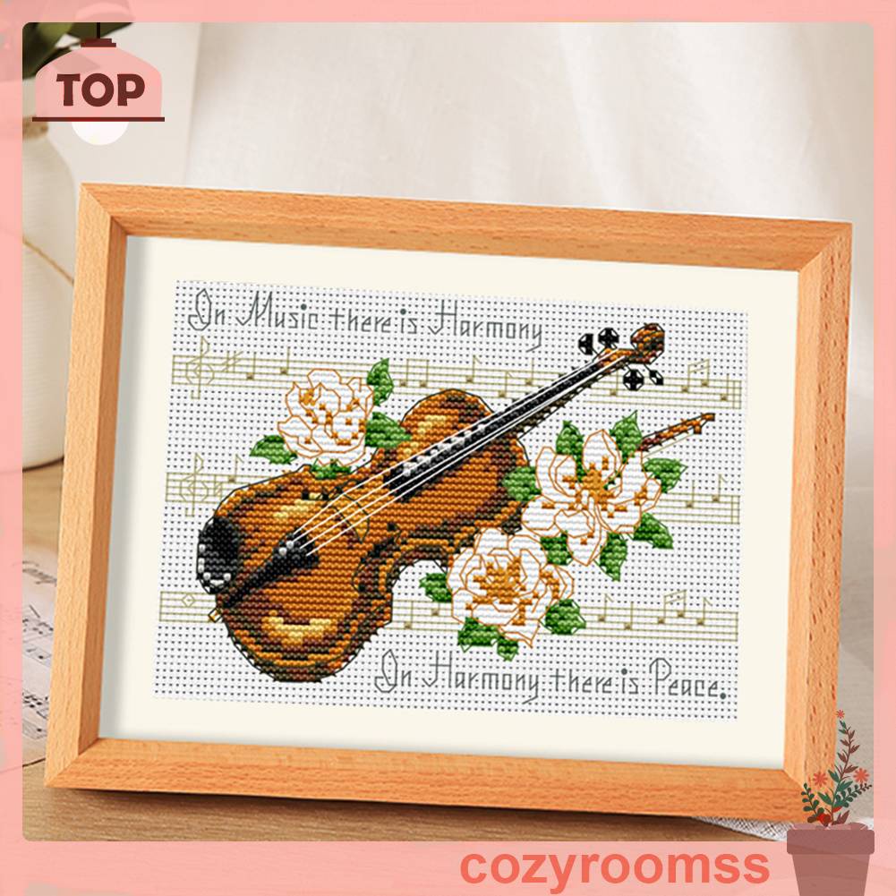 Bộ Tranh Thêu Chữ Thập 11CT Hình Đàn Violin