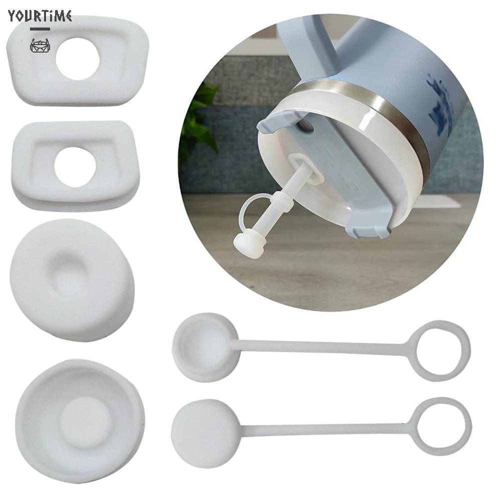 Bộ 6 Nắp Đậy Cốc Nước Bằng Silicone Chống Tràn Tiện Dụng