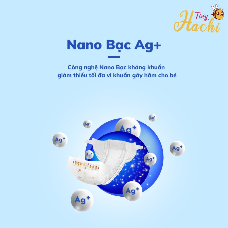 Tã Bỉm Dán Tiny Hachi Size Newborn 50 Miếng Dành Cho Trẻ Sơ Sinh Cân Nặng Nhỏ Hơn 5kg - Tiny Sun