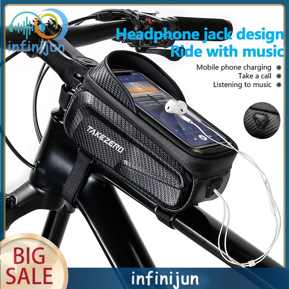 Túi Đựng Xe Đạp Có Khóa Kéo Đôi Vỏ Cứng Chống Mưa Tiện Dụng