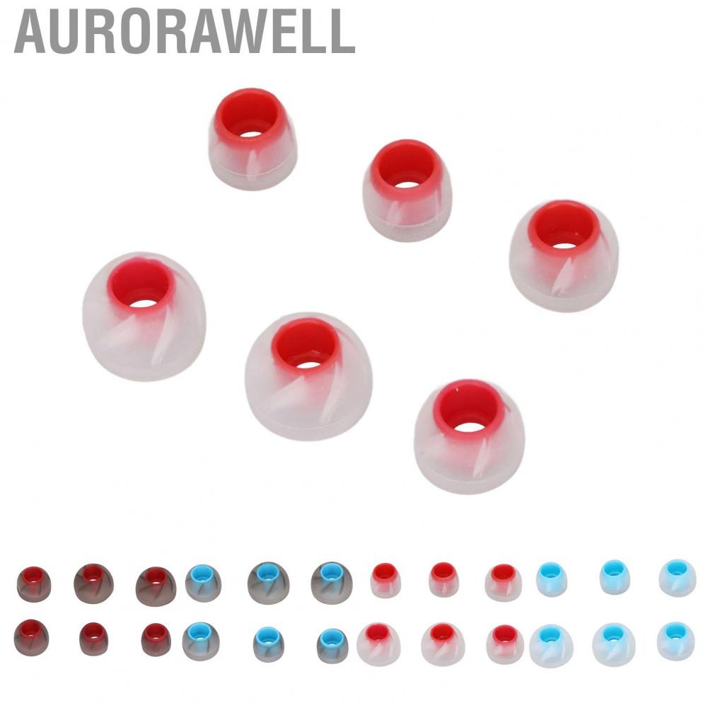 Aurorawell 6pcs  Eartips Silicone Soft Noise Isolation 3 Sizes Replacement Earp NEW