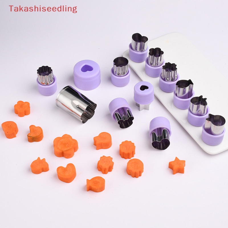 Bộ 12 Dụng Cụ Cắt Rau Củ Quả Bằng Inox Cán Nhựa Chuyên Dùng