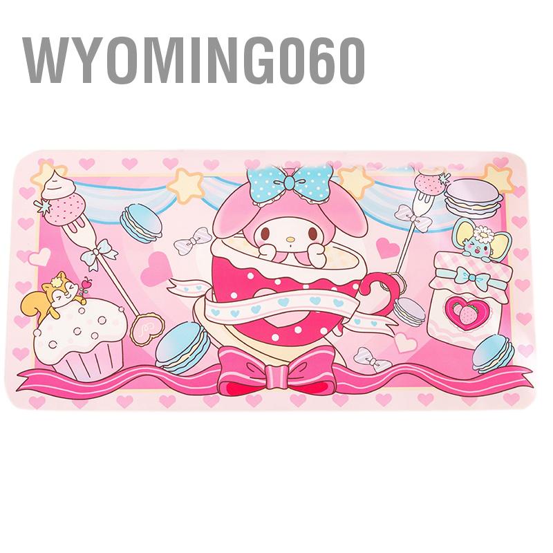 Wyoming060 Bàn Làm Việc Thảm Để Miếng Lót Chuột Hoạt Hình Dễ Thương Chống Trơn Trượt Nước Da Nhân Tạo Mềm Mại Bảo Vệ