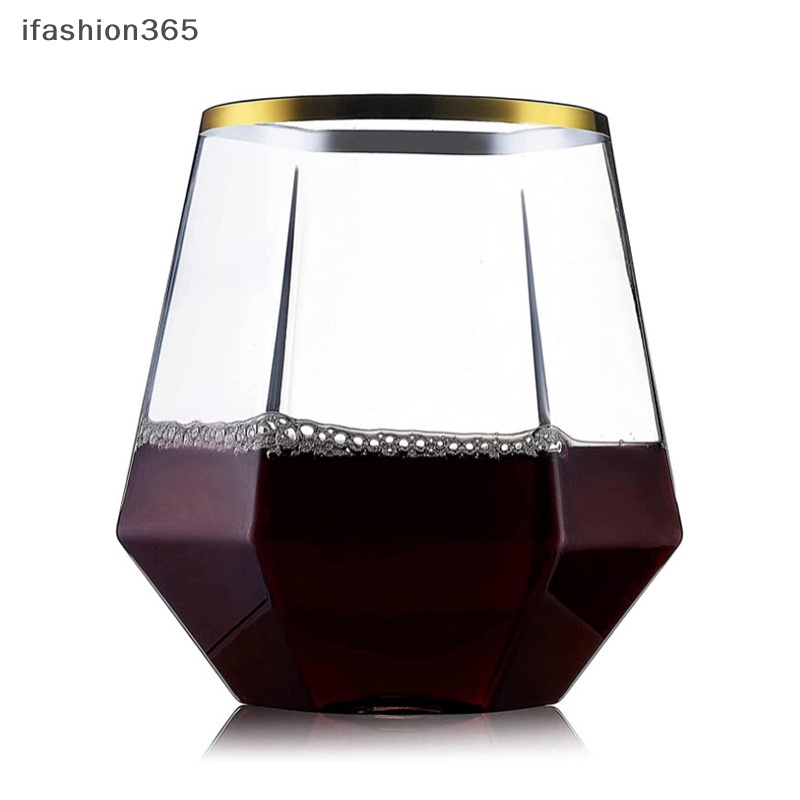 Ly Thủy Tinh Uống Rượu Cocktail Hình Lục Giác Trong Suốt 360ml ifashion365