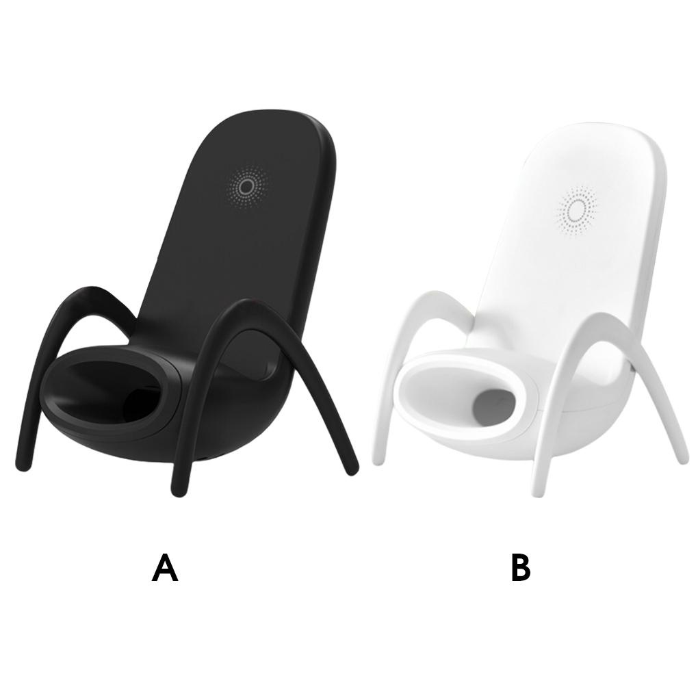 Đế Sạc Điện Thoại Kiêm Loa Không Dây 10W Bằng ABS Nhanh Trang Trí Nhà Cửa