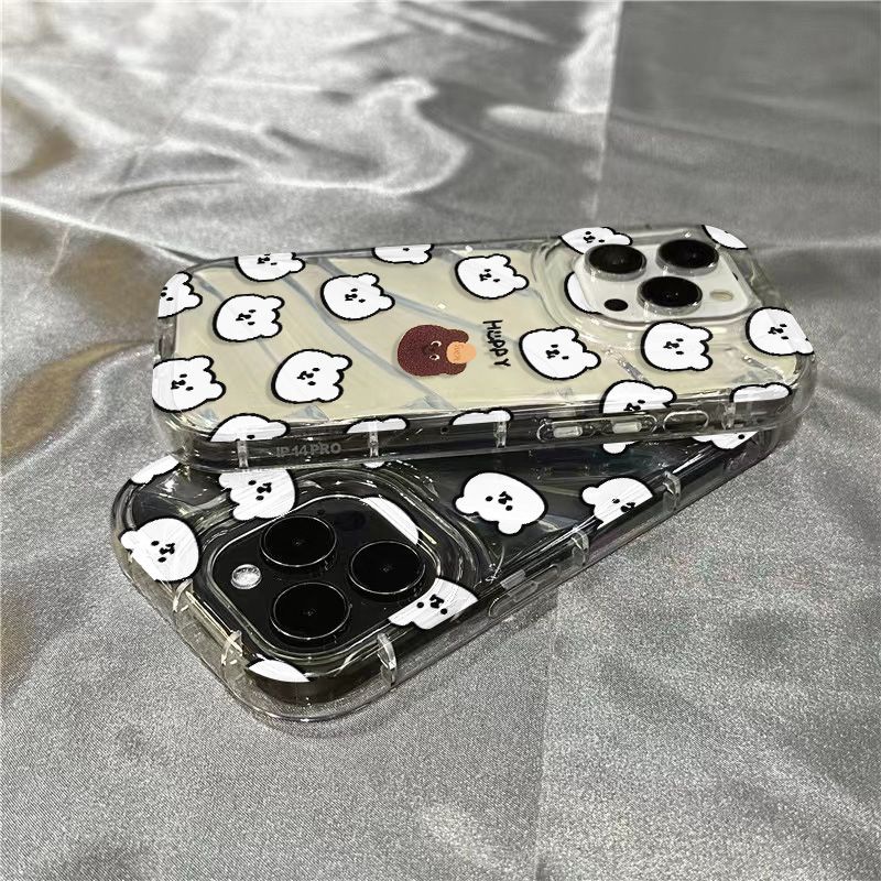 Ốp Điện Thoại Mềm Trong Suốt In Hình Gấu Nâu Dễ Thương Cho Iphone 14Promax 1312 / 11 7 / 8plus xr / sins 97NG