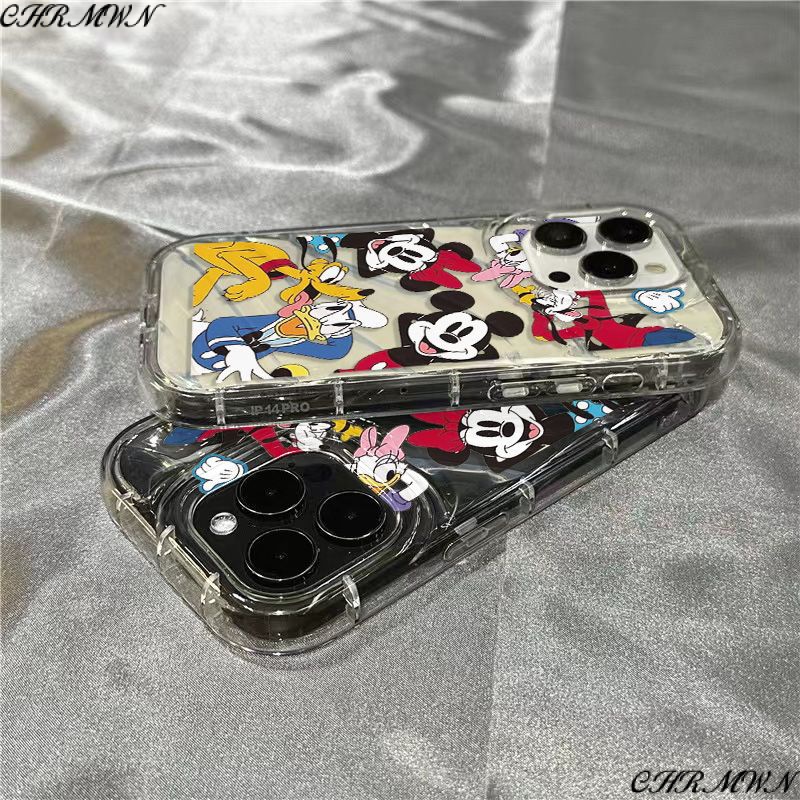 Ốp Điện Thoại Dẻo Trong Suốt Họa Tiết Hoạt Hình Mickey Dễ Thương Cho IphonexrPlus7 11iPhone14promax / 81312 Apple 6LNL